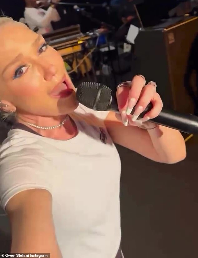Gwen Stefani and rock band No Doubt took to Instagram to share clips from their Coachella rehearsal in a joint post on Friday.