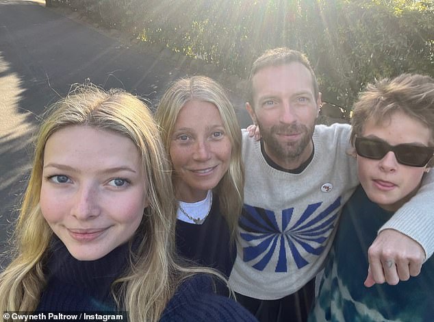 The Oscar winner shares Moses, 17, and daughter Apple, 19, with her ex-husband and Coldplay frontman Chris Martin.