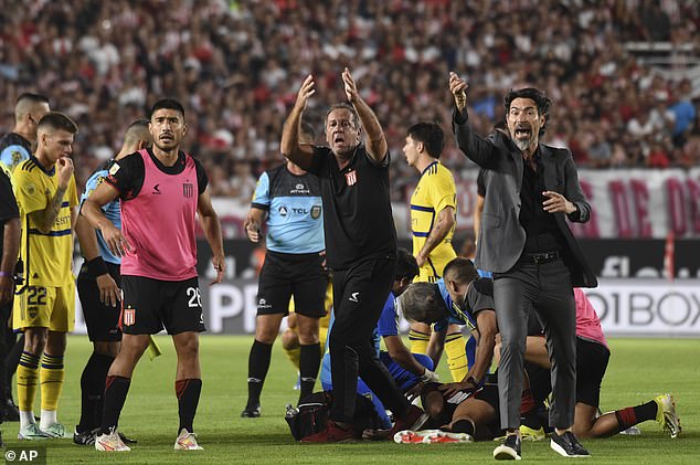 Javier Altamirano collapsed after suffering a seizure during Estudiantes' match against Boca Juniors