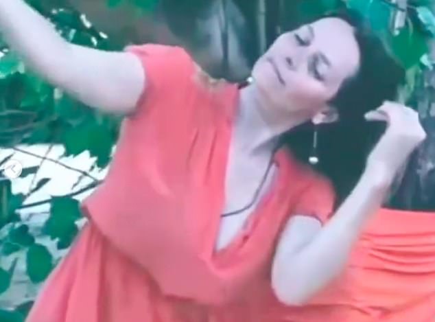Angelina Smith, who describes herself as a 'feminine embodiment leader' and 'movement scientist' shared videos of her dancing in the villa 48 hours before the landslide