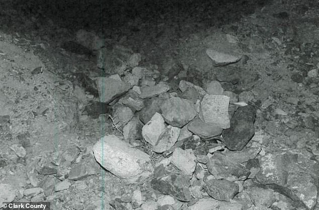 Haunting video footage shows the final moments before a medical assistant was allegedly kidnapped and killed by a former Las Vegas NBA star and his girlfriend.  Grand jury photos reveal the rock-filled makeshift grave where Marayna Rodgers' body was found