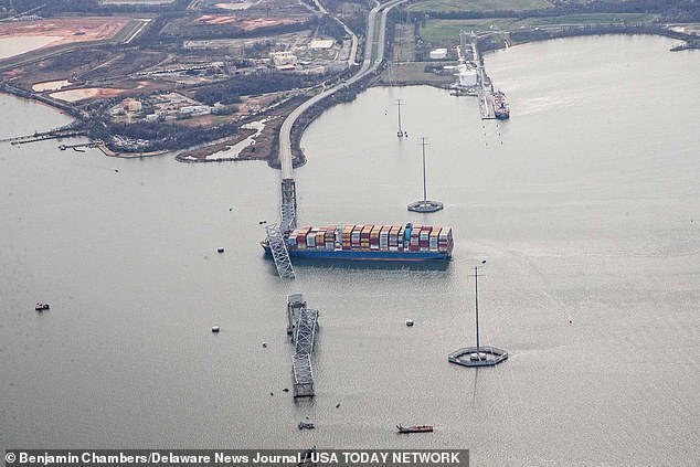 On Wednesday, National Transportation Safety Board Chair Jennifer Homendy said her team had identified 56 hazardous materials containers aboard the Singapore container ship, some of which are leaking at port.
