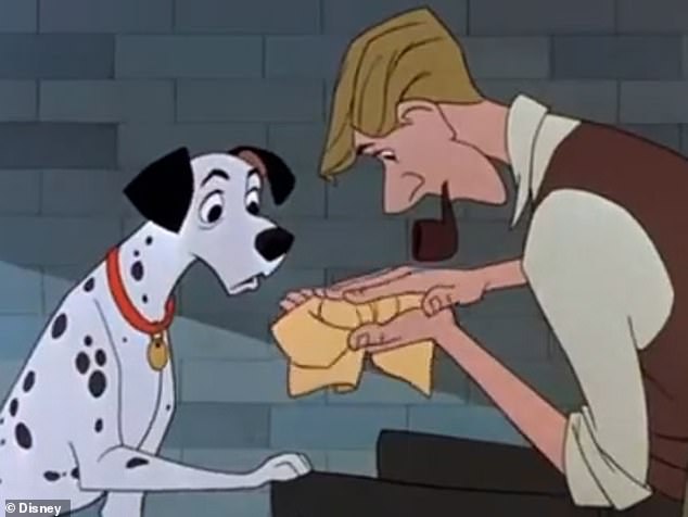 In 101 Dalmatians, Roger uses a towel to stimulate Pongo's stillborn puppy.