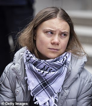 Holly Candy, known professionally as Holly Valance, 40, has taken a stunning swipe at climate activist Greta Thunberg, 21, (pictured) in an explosive interview with GB News' Chopper's Political Podcast