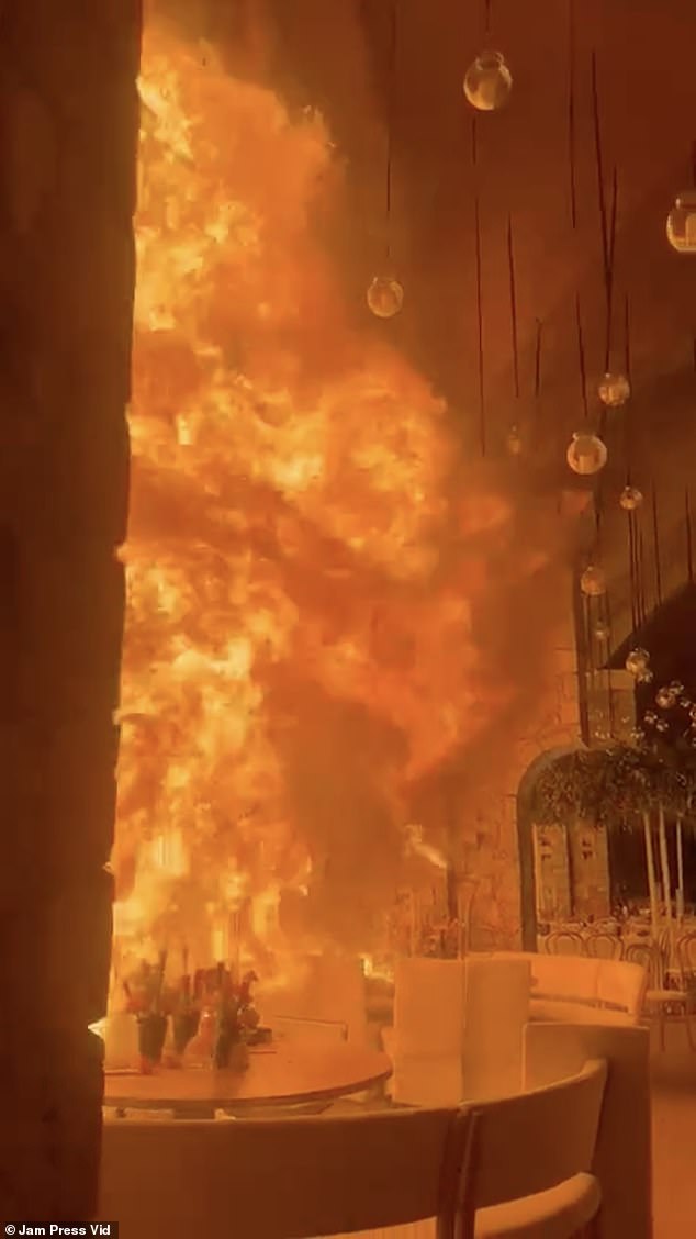 A couple's dream wedding day quickly turned into a nightmare when a terrifying inferno ravaged their wedding venue in San Miguel de Allende, Mexico.