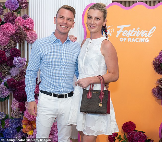 Australian champion jockey Jamie Kah knew it was time to grow up after her cocaine scandal last year (pictured right, with fiancé Ben Melham)