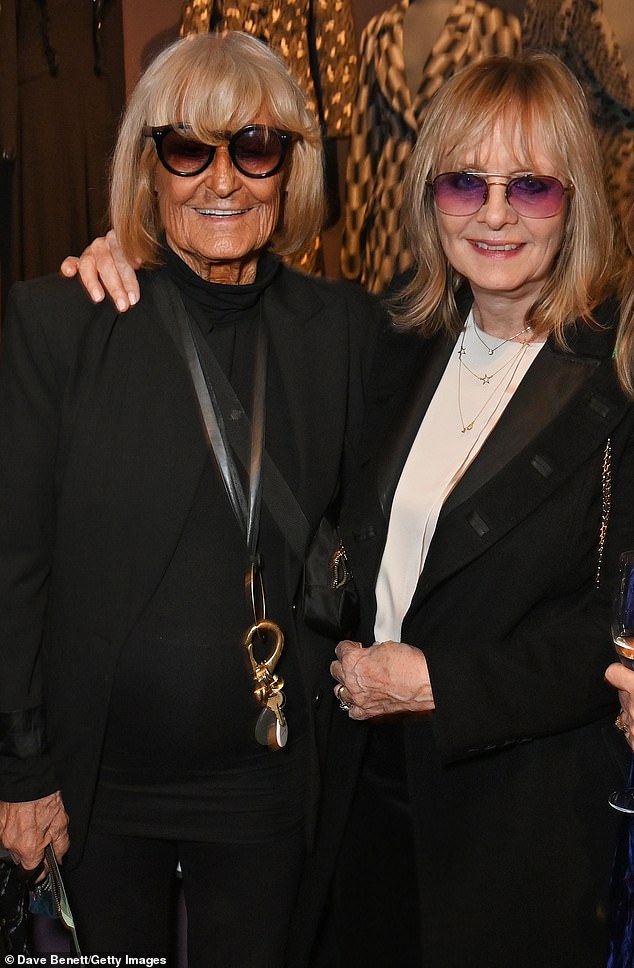 A new exhibition The Biba Story: 1964-1975 has opened at the Fashion & Textiles Museum in London.  Designer Barbara Hulanicki, 87, who opened her first boutique in 1964, and Twiggy, 74, a model for the brand, pictured at the exhibition opening this week.