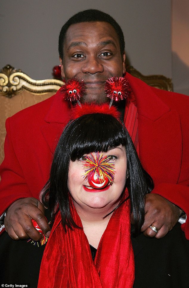 Lenny presented Comic Relief with Dawn during the 80s. The pair are pictured together at the Comic Relief press launch in 2005.