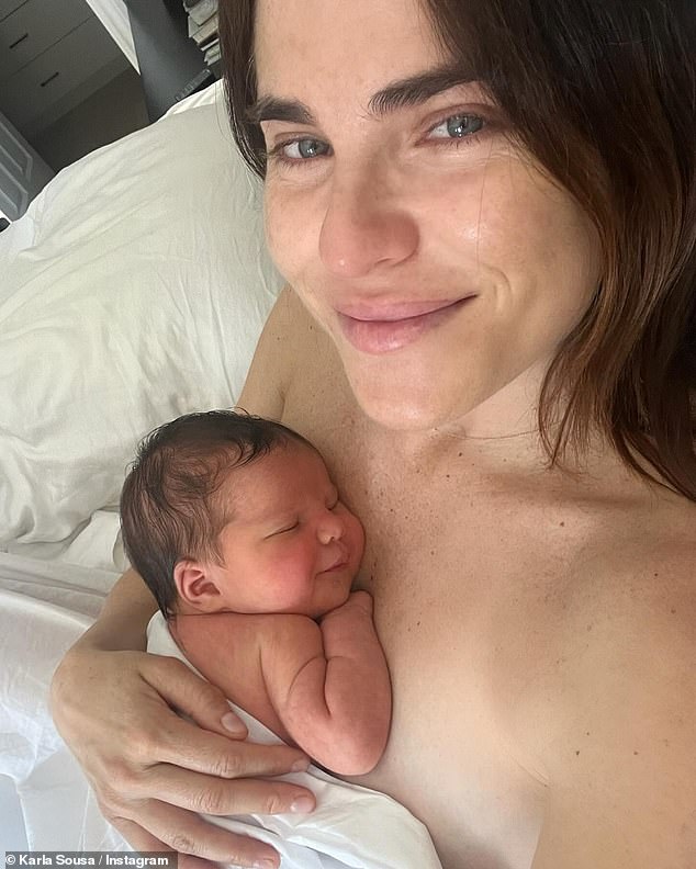 Karla Souza, 38, announced that she and husband Marshall J. Trenkmann, 41, are the new parents of a baby girl they've decided to name Giulia