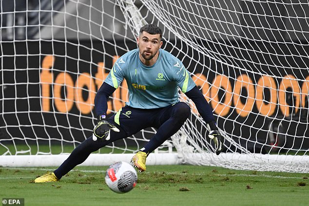 The Socceroos take on Lebanon in a World Cup qualifier on Thursday at Sydney's Commbank Stadium - without you knowing it (pictured, skipper Mat Ryan)