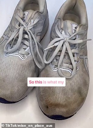 A professional cleaner has revealed the easiest way to re-whiten dirt-stained sneakers