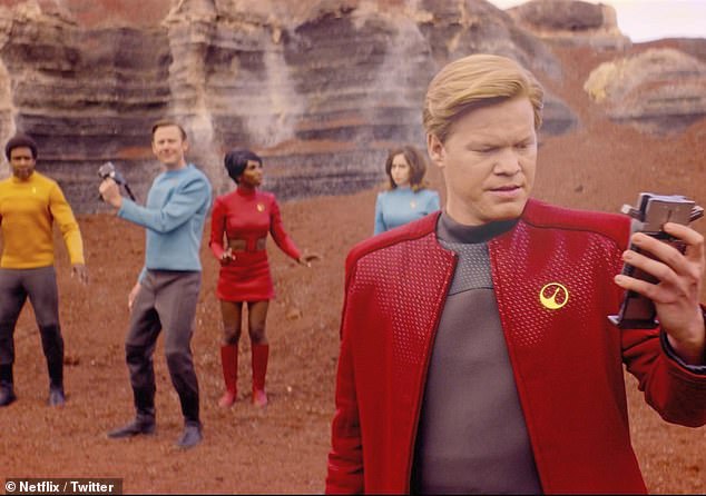 'USS Callister' serves as the first episode of the fourth season and follows the gifted but withdrawn co-creator of a popular online multiplayer game, Robert Daly (played by Jesse Plemons). Daly decides to personalize a Star Trek-like adventure in the game, where he can role-play as the captain of the USS Callister starship. The story takes a disturbing turn when Daly uses the DNA of his colleagues to create in-game versions of them on which he is able to vent his frustrations. But a newcomer destroys Daly's cruel dictatorship when she convinces the other crew members to rebel against him