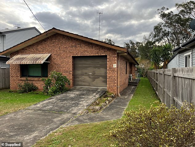 Before: This 1970s brownbrick house on the New South Wales Central Coast has been gutted and converted into a stunning four-bedroom property