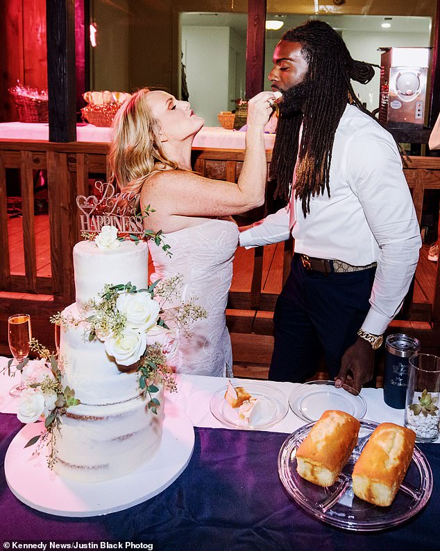 The couple married in 2021 in a lavish ceremony complete with a three-tier cake and fireworks.