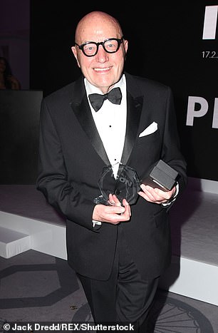 Winning smile: Paul Gregg at the 2023 Icon Awards, where he won for his contribution to entertainment