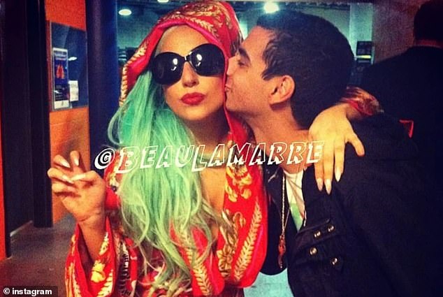 Beau Lamarre-Condon with Lady Gaga, his biggest celebrity and at whose 2014 concert he used to come out as gay while chasing the thrill of being a Sydney fan boy.
