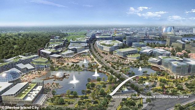 The development project has no precise budget but is likely to run into billions of dollars (artist's impression)