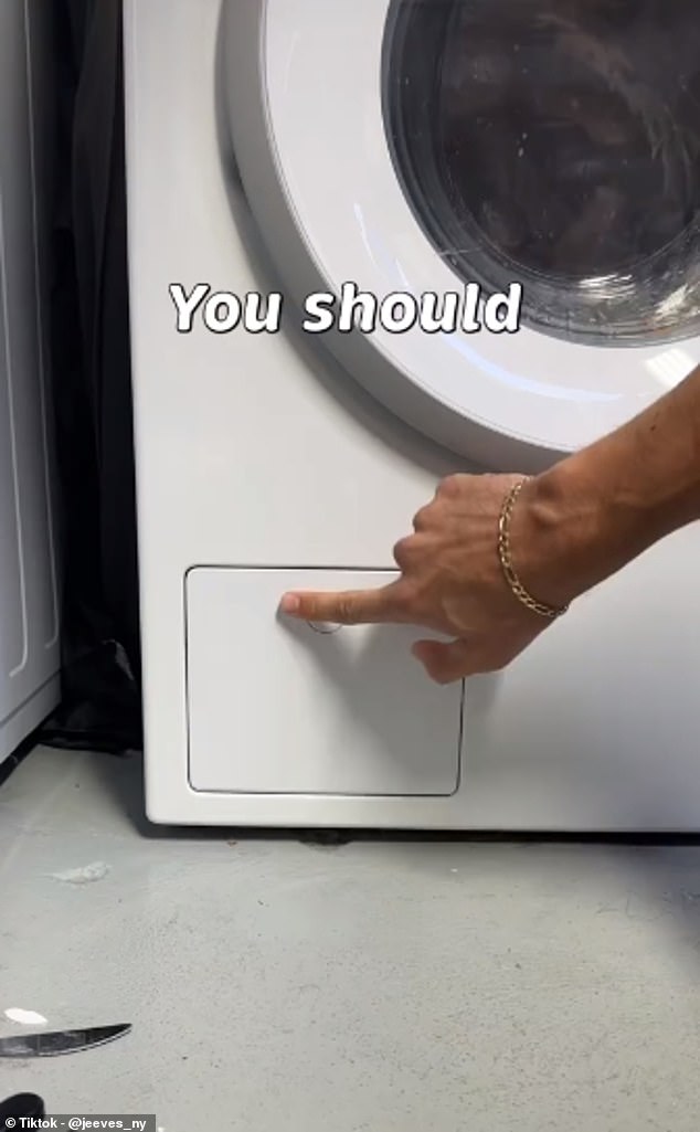 Cleaning expert Jeeves has left people in awe after revealing a secret button hidden on washing machines that can open the door while the wash is still running.