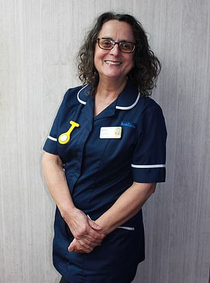 Maria Sinfield, an end of life nurse from Lancashire (pictured) has worked for end of life charity Marie Curie for a decade