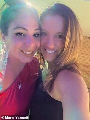 Smith is pictured with her friend Maria Yannotti while on vacation in the Dominican Republic.  Yannotti told DailyMail.com that she enjoyed mojitos and steaks during the trip.