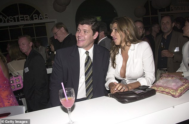 Jodhi was previously married to billionaire businessman James Packer (both pictured) from 1999 to 2002.