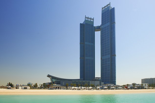 MailOnline Travel's Ted Thornhill checked into the St Regis Abu Dhabi (above)