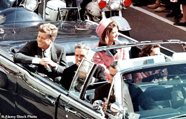 Jackie wore the two-piece set on that fateful day in November 1963 when her husband was brutally killed just inches from her as they rode in a limousine in Dallas, Texas together