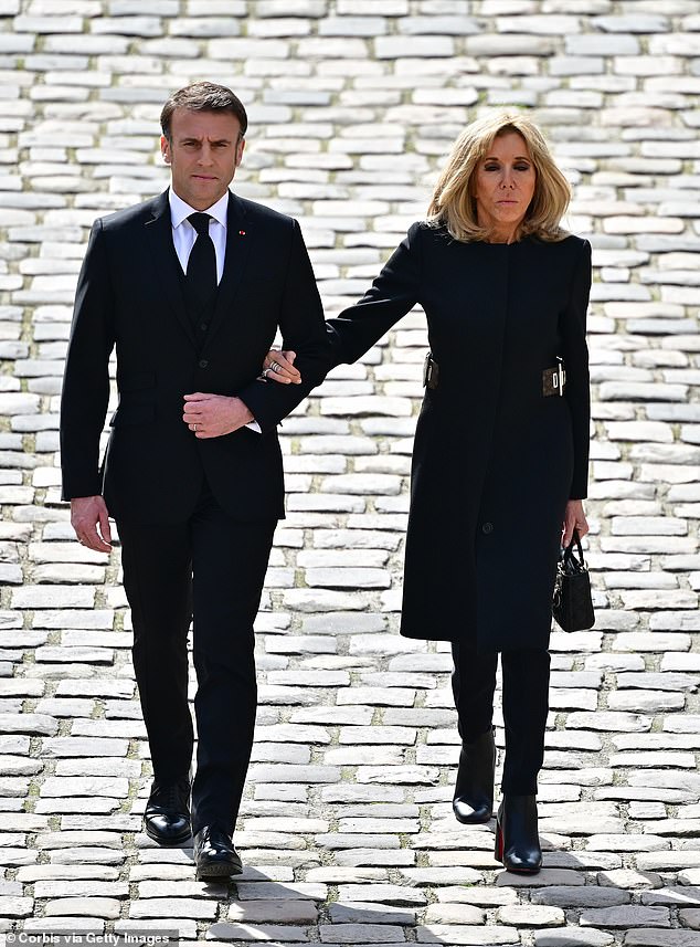 French President Emmanuel Macron and his wife Brigitte Macron in Paris this week