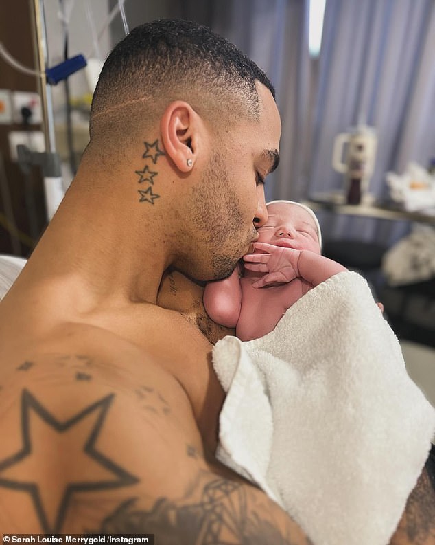 The JLS star, 36, and his professional dancer wife Sarah Louise, 40, announced they had welcomed their third child, a daughter, on Sunday.