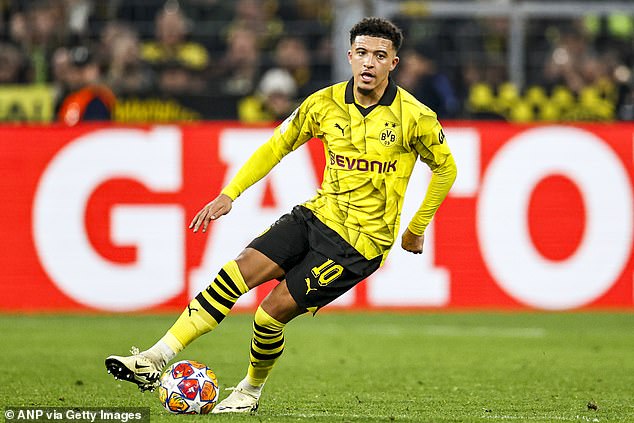 Jadon Sancho likes social media post appearing to criticise his