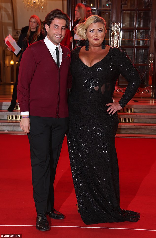 James remained friends with his three ex-girlfriends – he and Gemma Collins split for good in 2019 after an on-off romance for years (2017 photo)