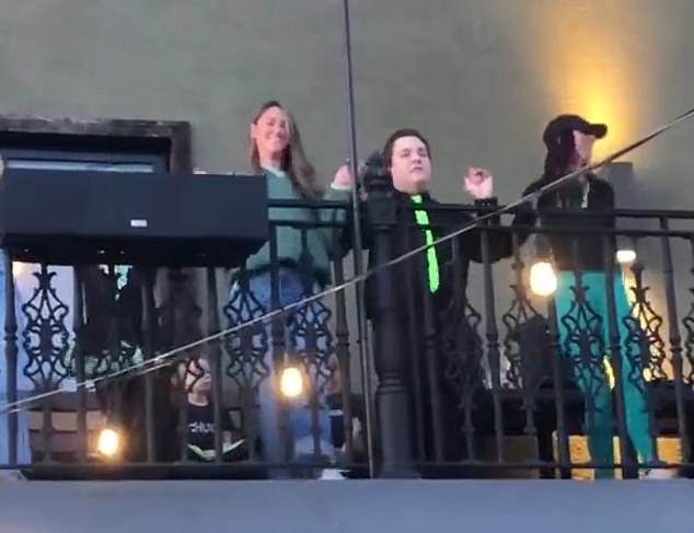 Kylie Kelce showed off her viral Irish jig in front of hundreds of fans on St. Patrick's Day.