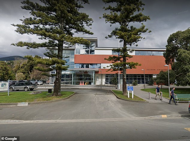 Kerr paid several Asian mothers to have their children strip naked and dance in front of the camera for him to watch (pictured: Nelson District Court)