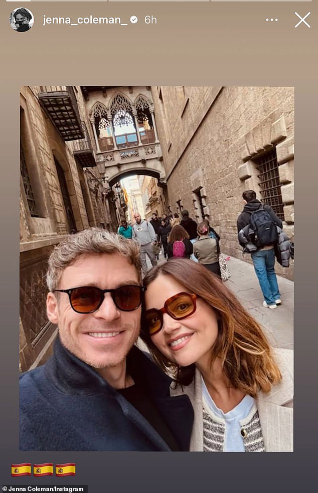 Jenna Coleman reunited with her ex Richard Madden during a cultural trip to Barcelona