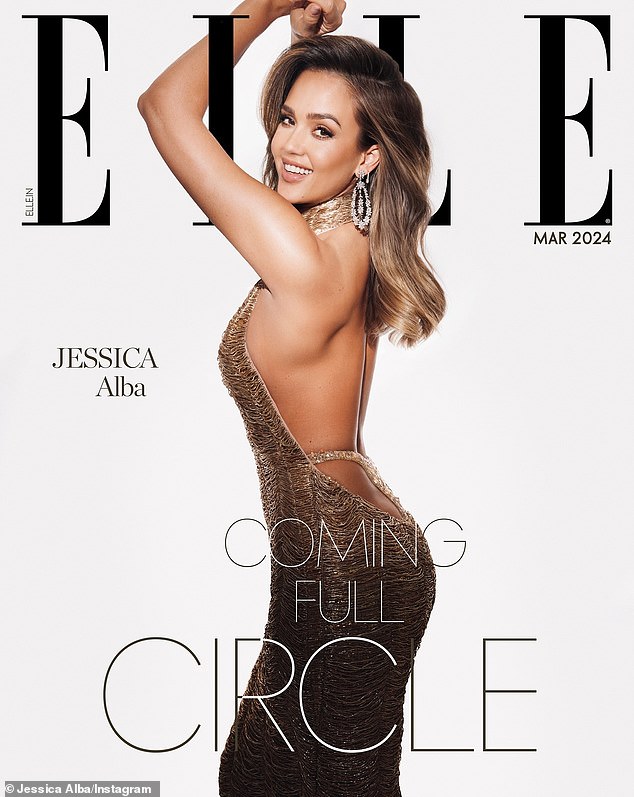 Jessica Alba put on a breathtaking display while covering Elle India's March 2024 issue