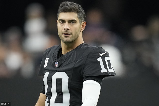 Garoppolo was released Wednesday by the Las Vegas Raiders after a disappointing season.