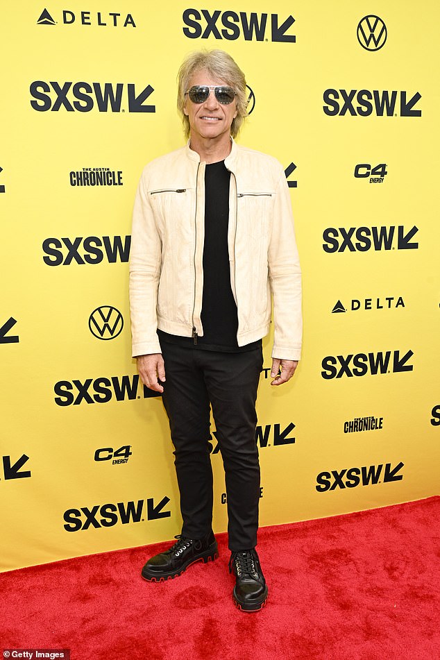 Jon Bon Jovi looked like he'd barely aged since the band's 1980s and '90s heyday as he attended the premiere of a new docuseries at the South By Southwest festival in Austin, Texas