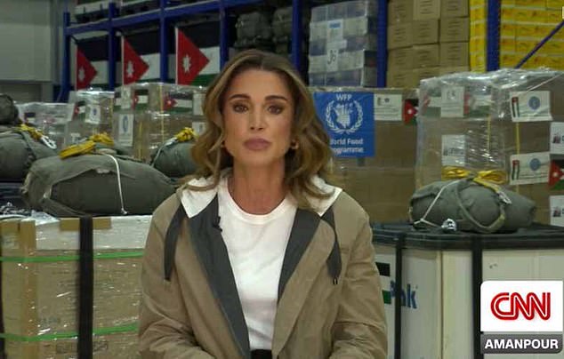 Queen Rania said: 'Palestinians don't hate Israelis because of who they are, they hate them because of what they do to them.'