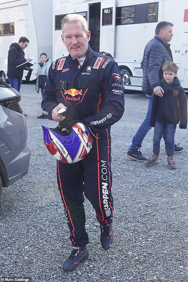 Jos Verstappen (pictured) has spoken for the first time since a Red Bull employee was suspended in the Christian Horner Red Bull saga.