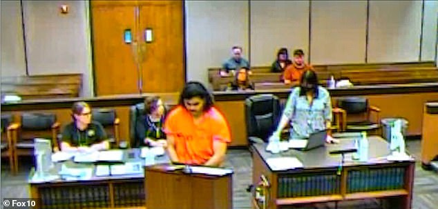 On Monday, Judicial Commissioner Barbara Spencer said Raas Almansoori, 26, will remain in Arizona.  He was seen with his head bowed in court on Monday as he listened to the judge's decision.