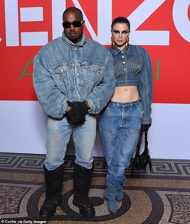 Last year, Julia claimed her split from Kanye West meant she was kicked out of a lucrative fashion business (pictured together in January 2022).
