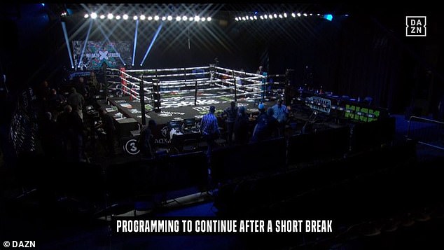 DAZN's broadcast of Misfits Boxing 13 was interrupted by an apparent slap prank