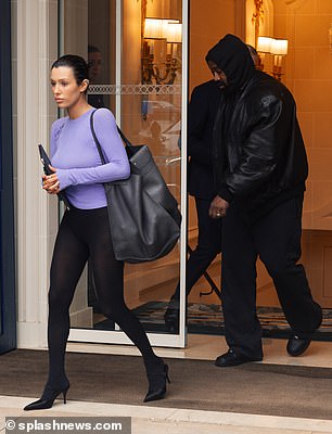 Kanye West's wife, Bianca Censori, wore a surprisingly modest outfit as the couple stepped out in Paris on Saturday.