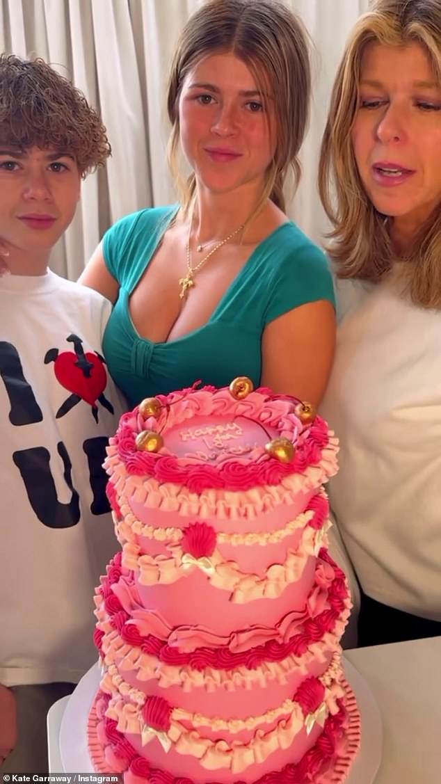 Kate Garraway, 56, rang in her daughter Darcey's 18th birthday with the help of her friend Myleene Klass at the weekend