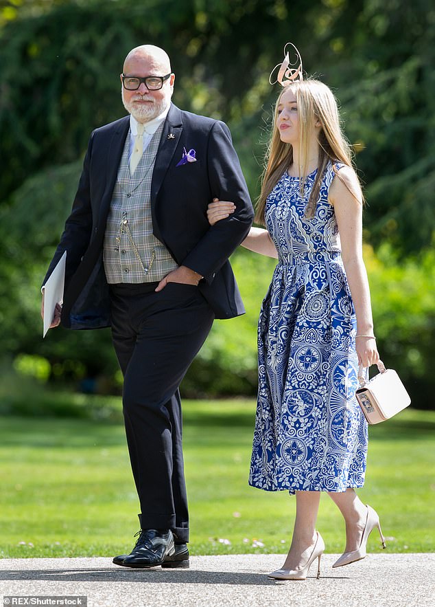 Gary Goldsmith with his daughter Tallulah at Pippa Middleton's wedding in Berkshire in 2017