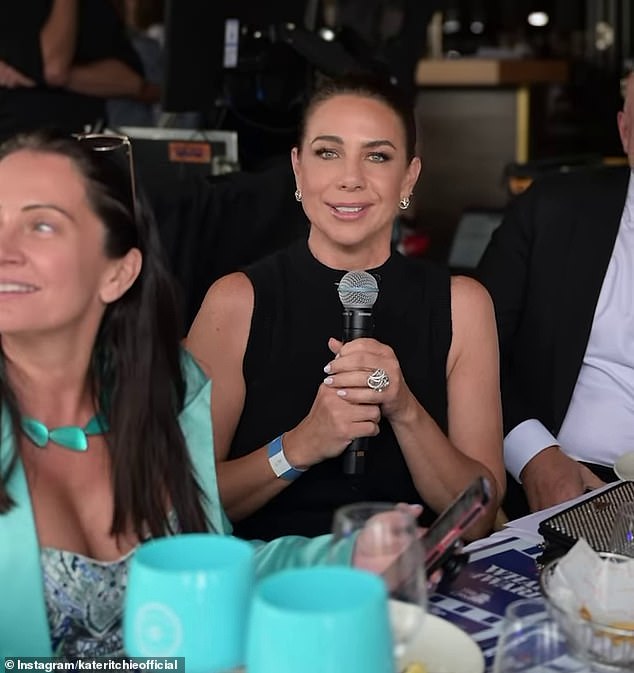 Kate Ritchie took to the stage in an impromptu performance that delighted fans at the Wharf4Ward fundraiser on Thursday.  On the picture