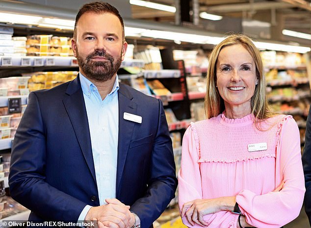 Is two a crowd?  Stuart Machin and Kate Bickerstaffe in 2010. Bickerstaffe will step down as co-chief executive of M&S.