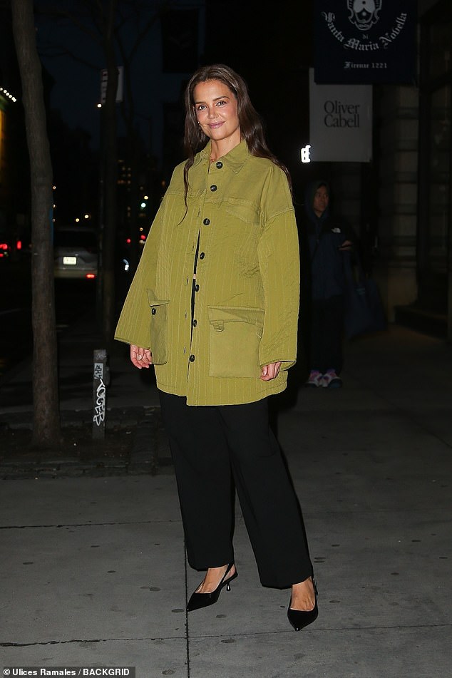 Katie Holmes looked radiant as she stepped out in New York on Wednesday evening