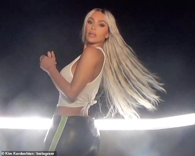 Kim Kardashian, 43, joined a group of other celebrities as she proudly showed off her new Tesla Cybertruck with an Instagram photoshoot posted Wednesday.