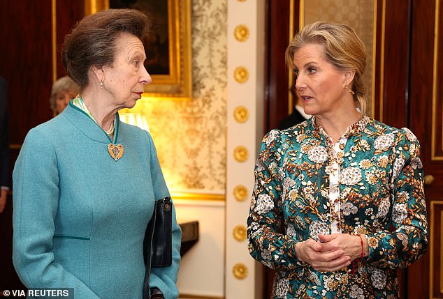 The Princess Royal and Duchess of Edinburgh stood in for King Charles III today and hosted a reception for Korean War veterans.